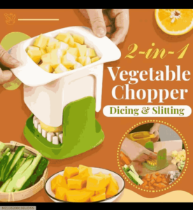 2 in 1 Vegetable Chopper Dicing and Slitting